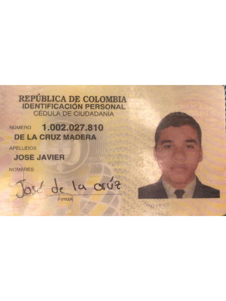 Cédula de Ciudadanía | PDF