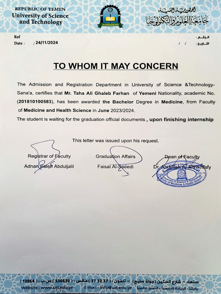 Graduation Statement | PDF