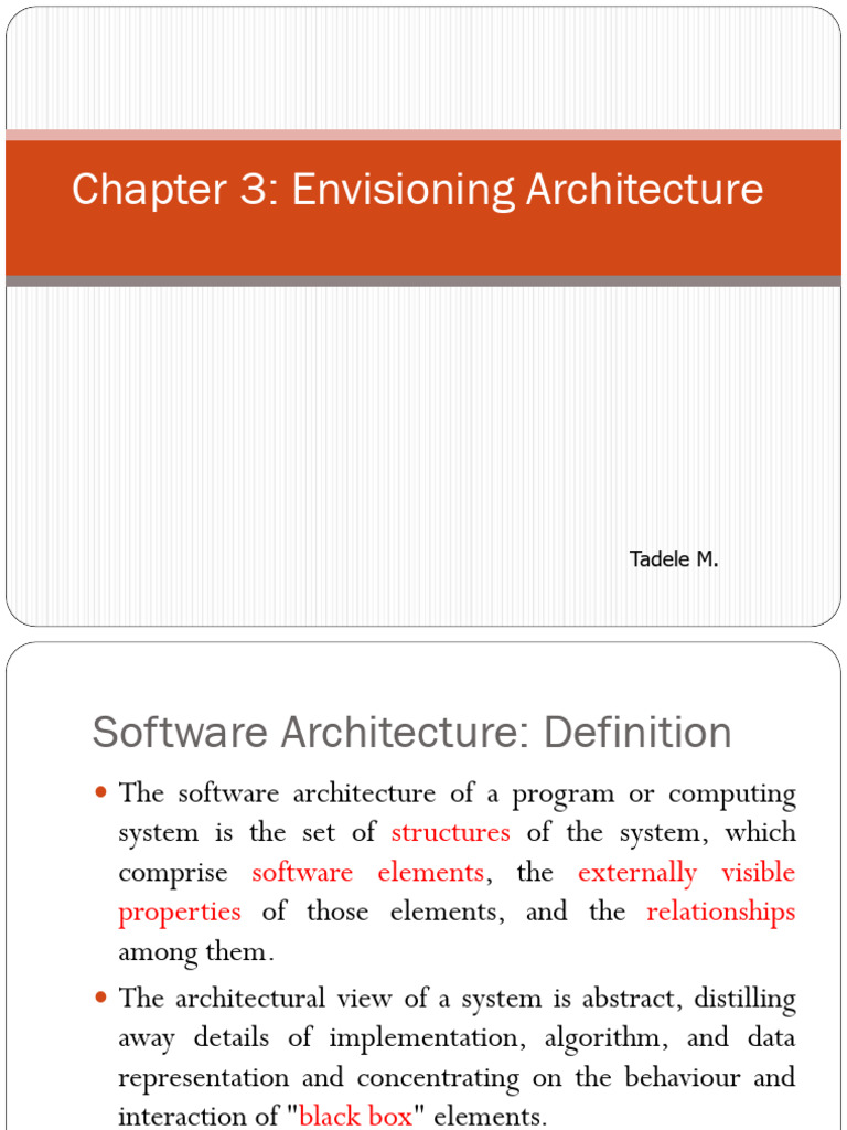 Understanding Software Architecture Concepts | PDF | System | Software ...