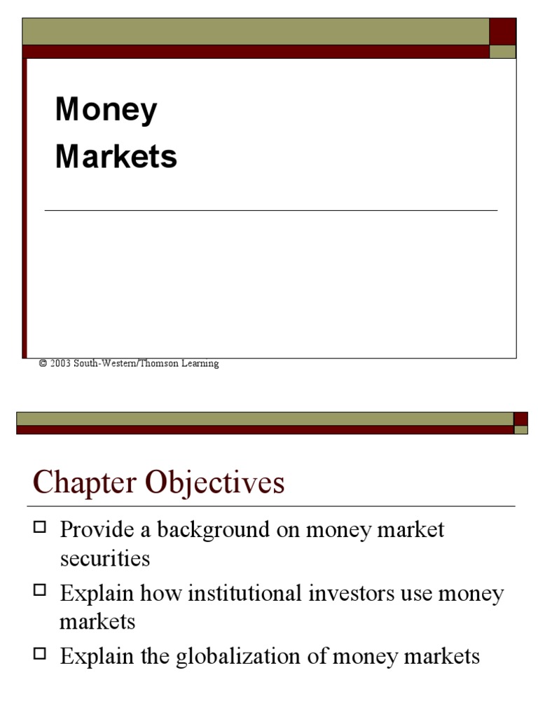 Overview of Money Market Securities | PDF | Repurchase Agreement ...