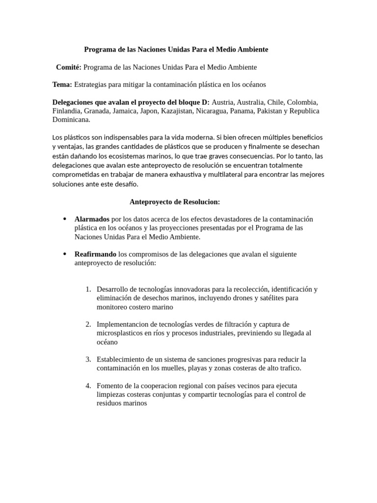Estrategias para Reducir Plásticos en Océanos | PDF