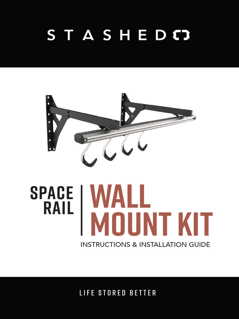 SpaceRail Wall Mount Installation Guide | PDF | Screw | Nut (Hardware)
