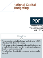 International Capital Budgeting