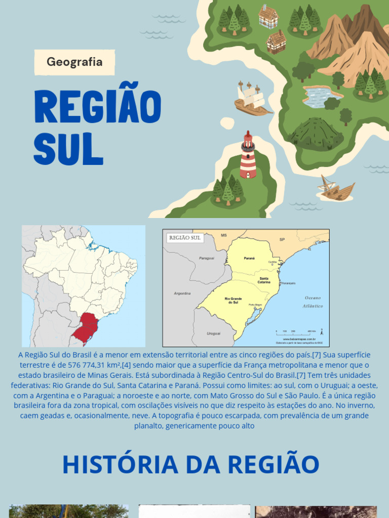 Geografia e Cultura da Região Sul do Brasil | PDF | Brasil