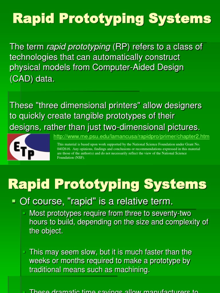 Understanding Rapid Prototyping Systems | PDF | Computer Aided Design ...