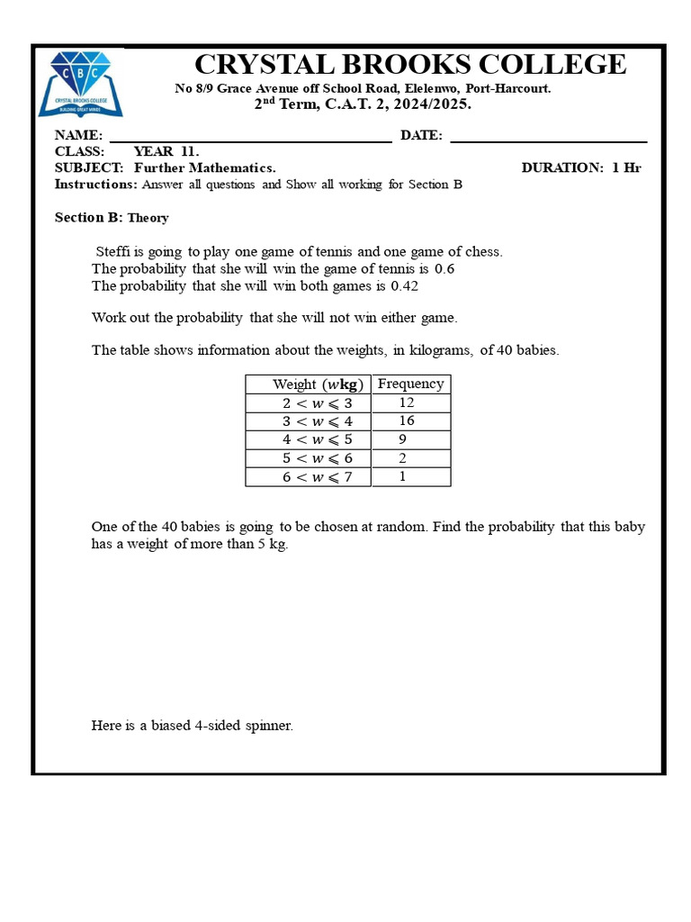 Further Mathematics | PDF | Mathematics | Applied Mathematics