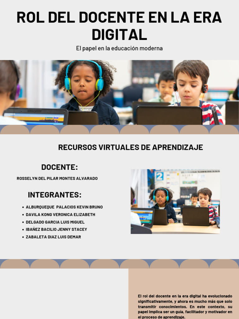 Rol del Docente en la Educación Digital | PDF | Enseñando | Aprendizaje