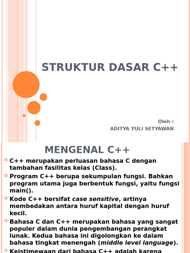 Struktur Dasar C | PDF