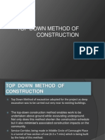 Top Down Method of Construction