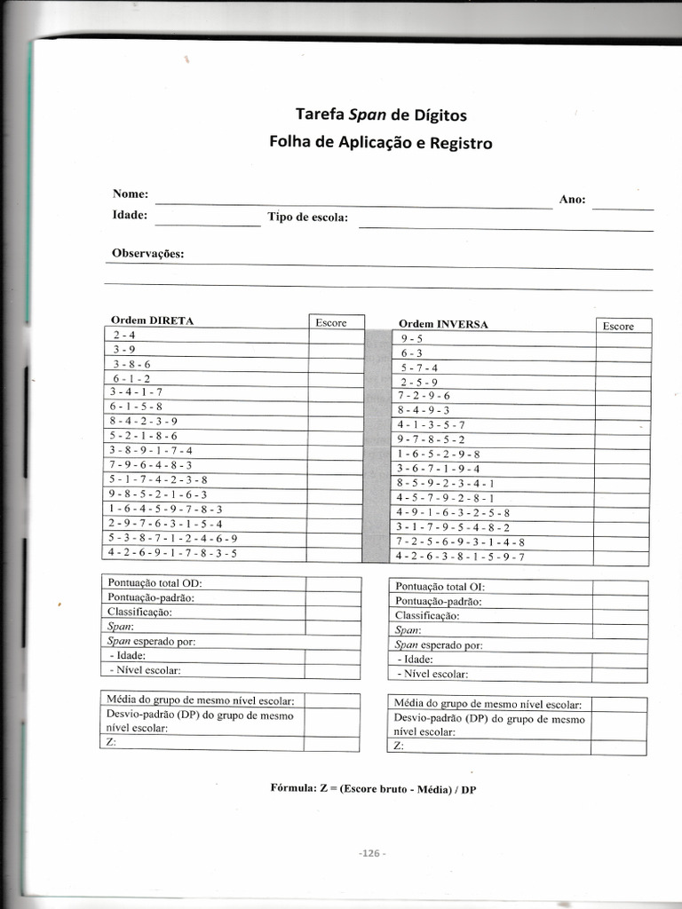 Teste Spam de Dígitos | PDF
