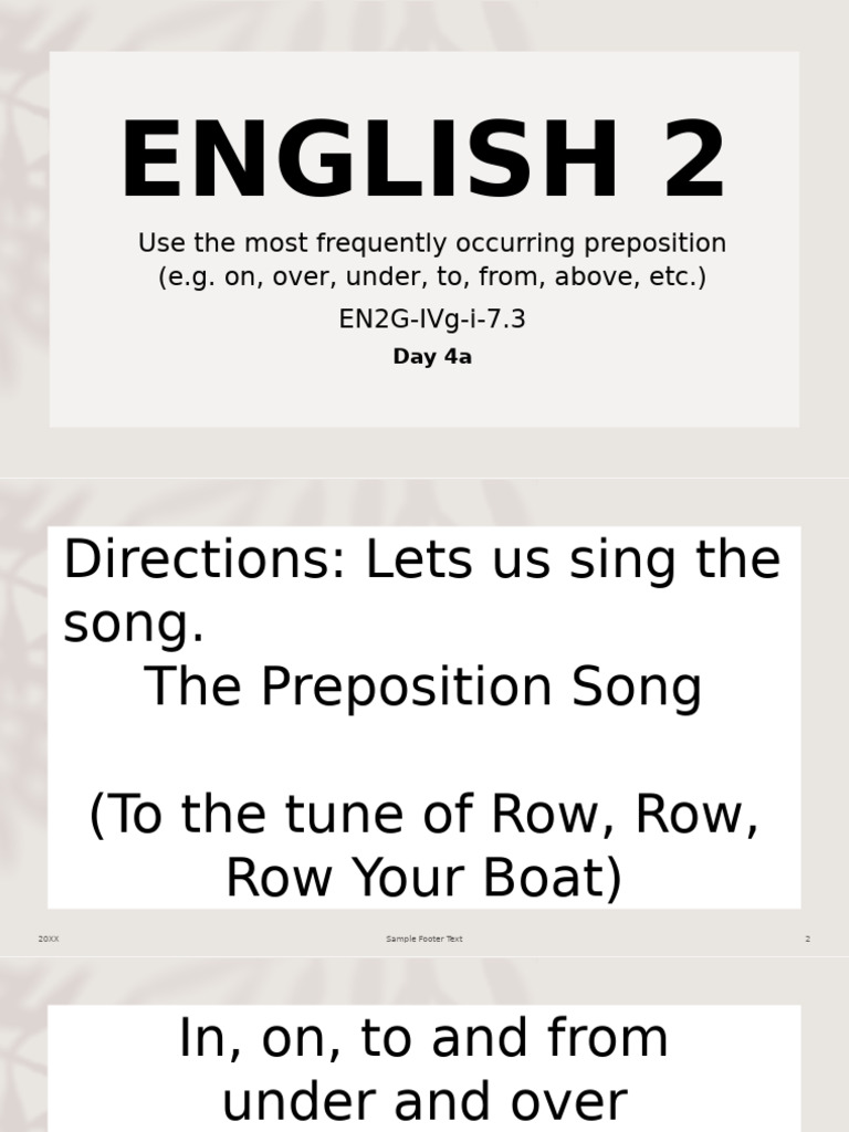 ENGLISH 2 Q4 W5 D4a | PDF | Language Mechanics | Linguistics