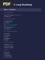 C Roadmap | PDF | Computer Program | Programming