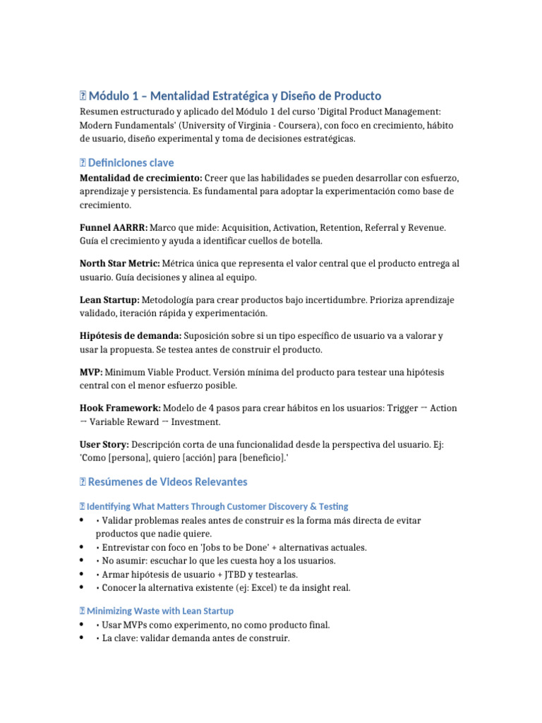 Módulo 1 Resumen Hook Framework Notion Julian 2 | PDF | Comercio ...