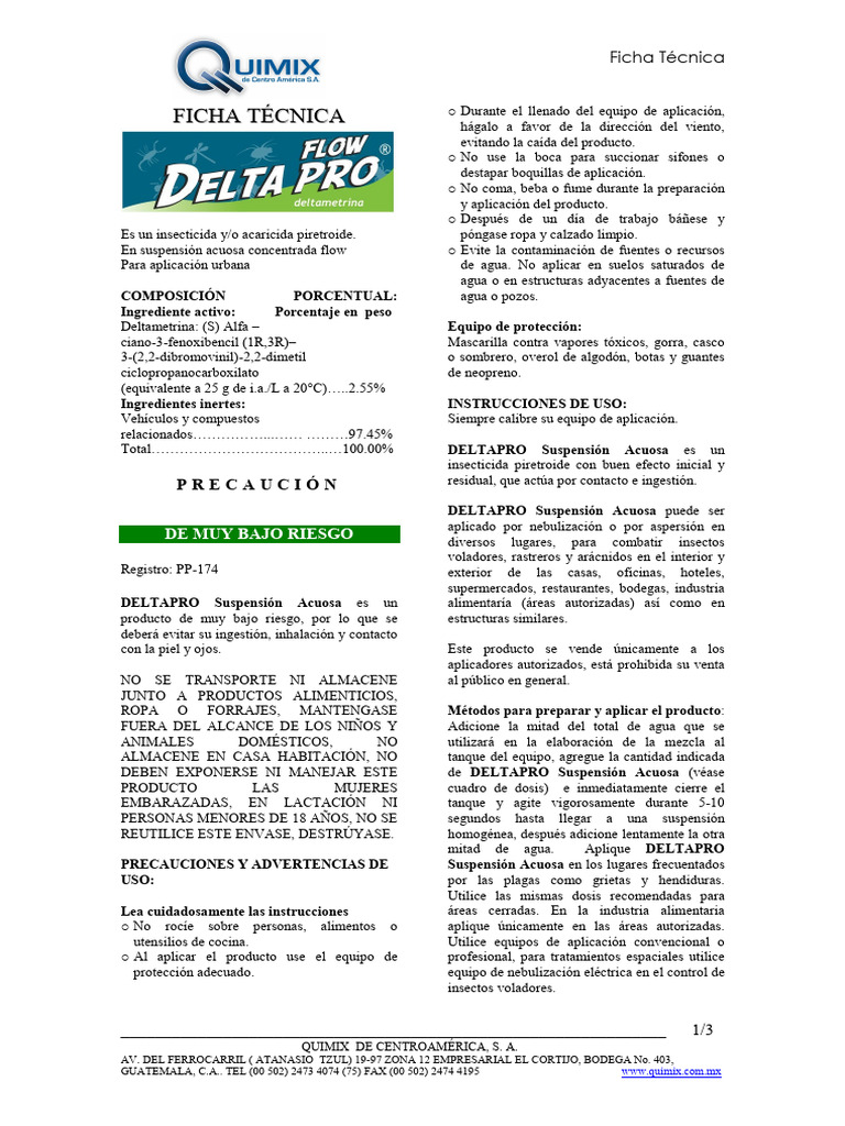 Deltapro - FT | PDF | Agua | Alimentos