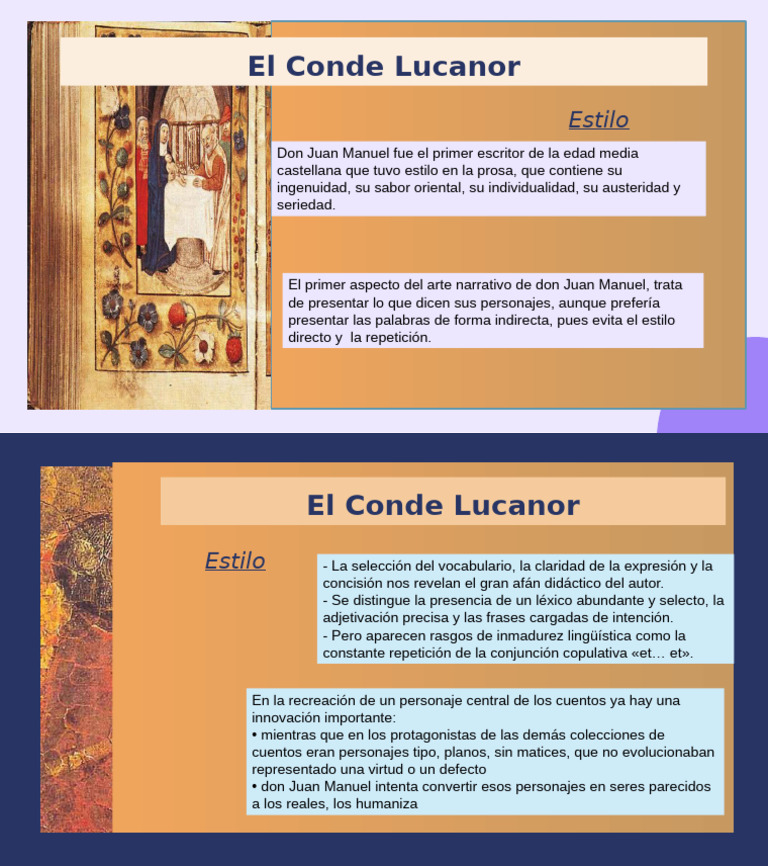 El Conde Lucanor - Estilo | PDF