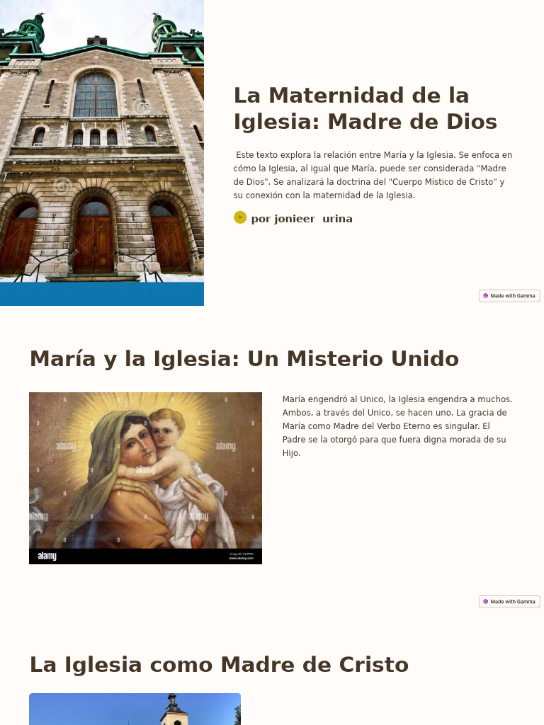 La Maternidad de La Iglesia Madre de Dios | PDF | Cristo (título ...
