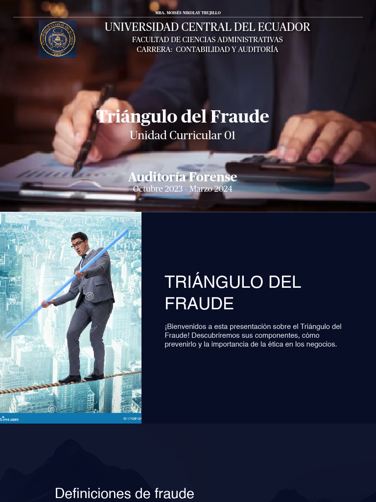 U1 Triangulo Del Fraude | PDF | Fraude | Comportamiento