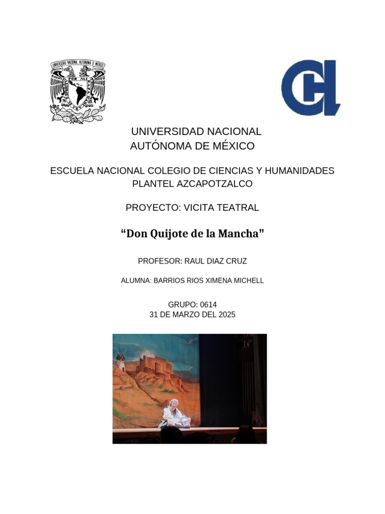 Crítica de "Don Quijote" en Teatro | PDF | Don Quijote | Teatro