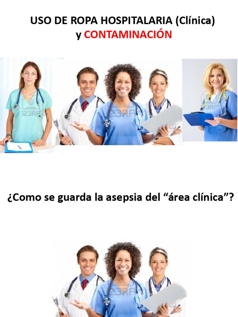 Asepsia y Uso de Ropa Hospitalaria | PDF | Infección | Patógeno