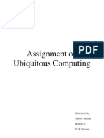 Assignment on Ubiquitous Computing