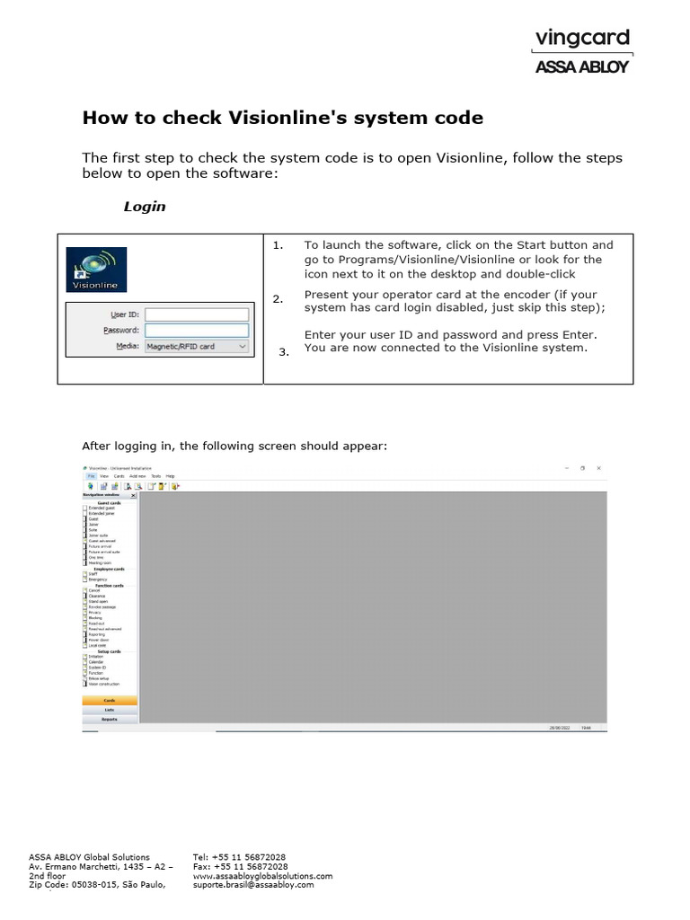 Check Visionline System Code Guide | PDF | Microsoft Excel | Zip (File ...