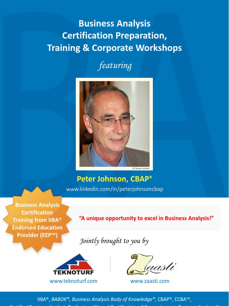 BA Training Flyer | PDF | Business Analysis | Professional Certification