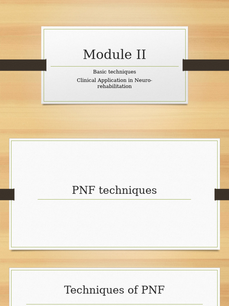 PNF Techniques for Neuro-Rehabilitation | PDF | Pelvis | Muscle Contraction