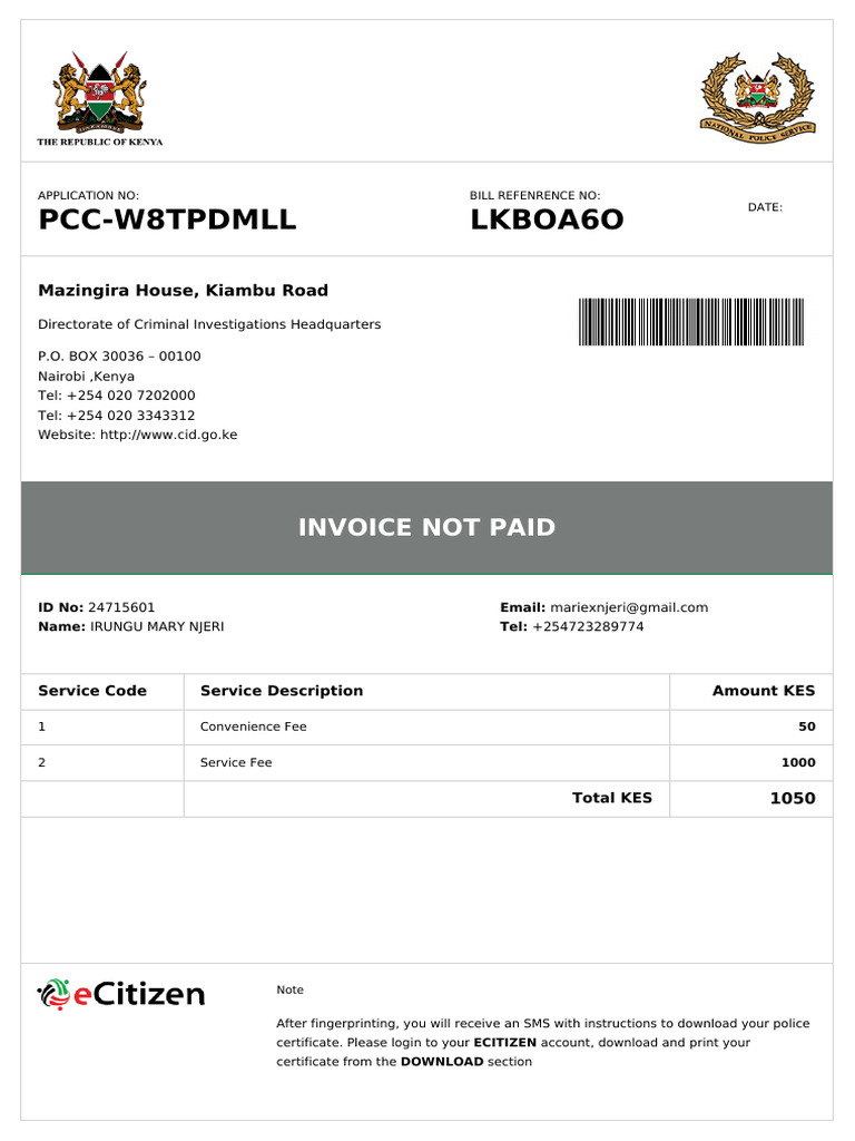 PCC w8tpdmll Dci Invoice | PDF