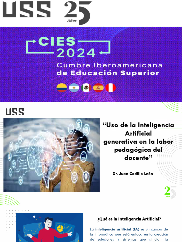 Uso de La Inteligencia Artificial Generativa - Juan Cadillo | PDF ...