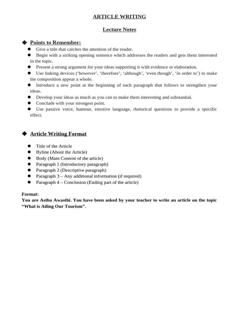 Effective Article Writing Techniques | PDF | Advertising | Human ...