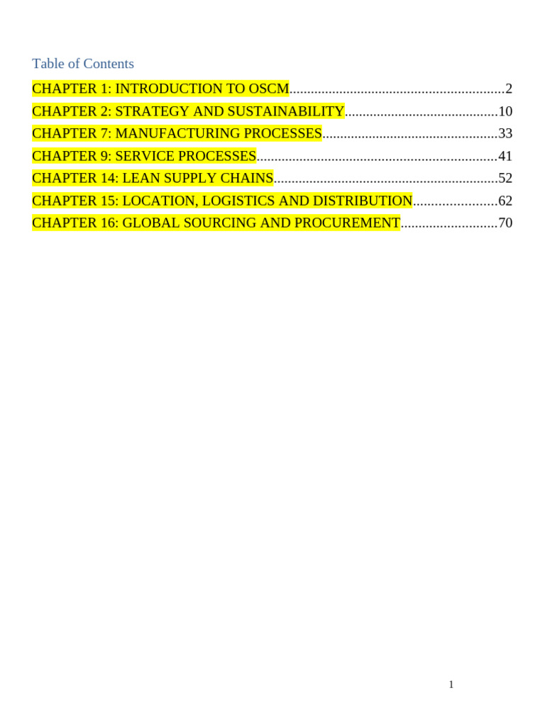 Operations and Supply Chain Management Guide | PDF | Sustainability ...