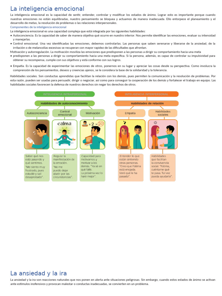 La Inteligencia Emocional | PDF | Las emociones | Ansiedad