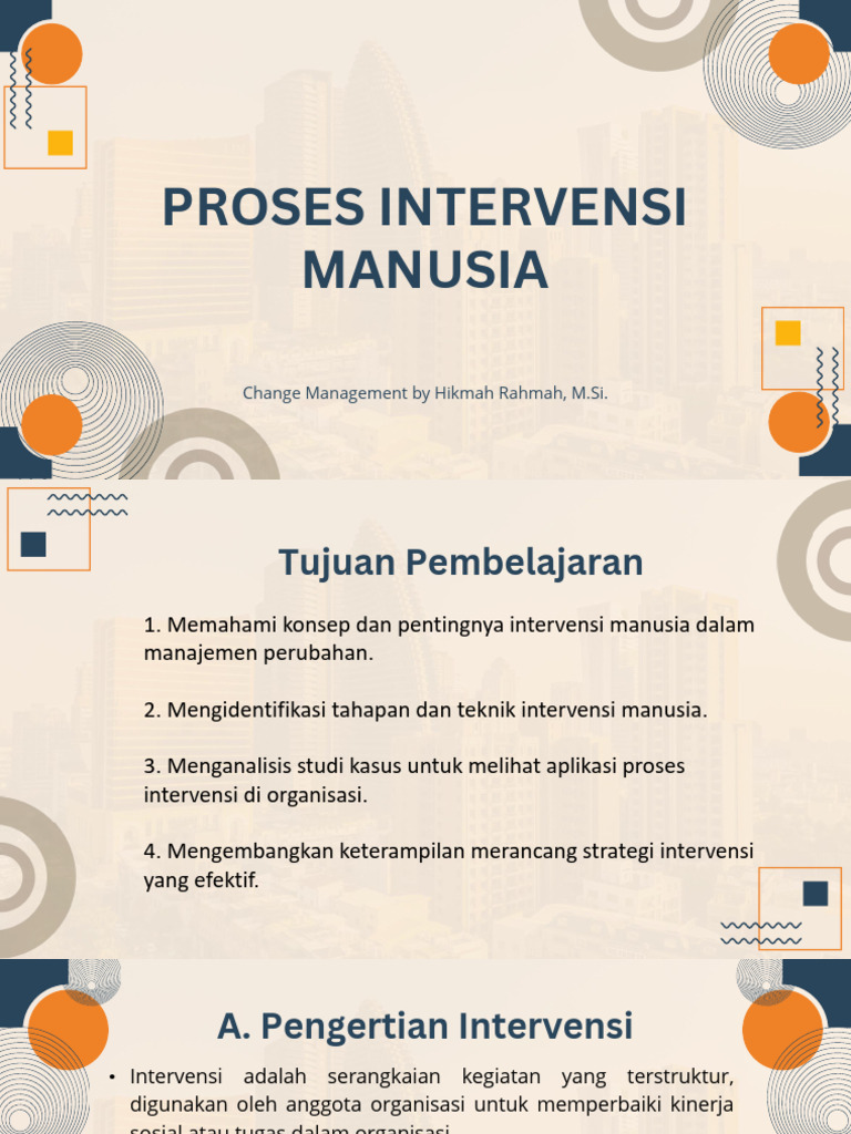 Proses Intervensi dalam Manajemen Perubahan | PDF