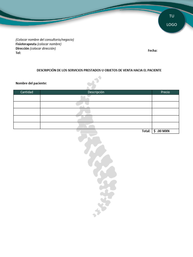 Recibo-Pago Formal para Imprimir | PDF
