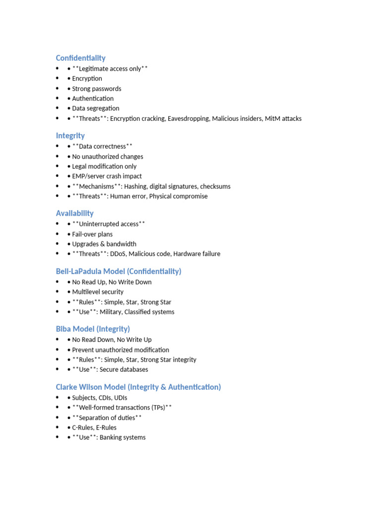 Key Concepts in Information Security | PDF | Security | Computer Security