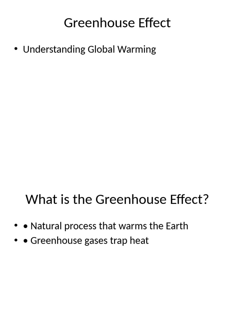 Understanding the Greenhouse Effect | PDF