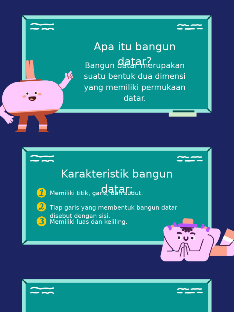 Jenis-Jenis Bangun Datar dan Karakteristiknya | PDF