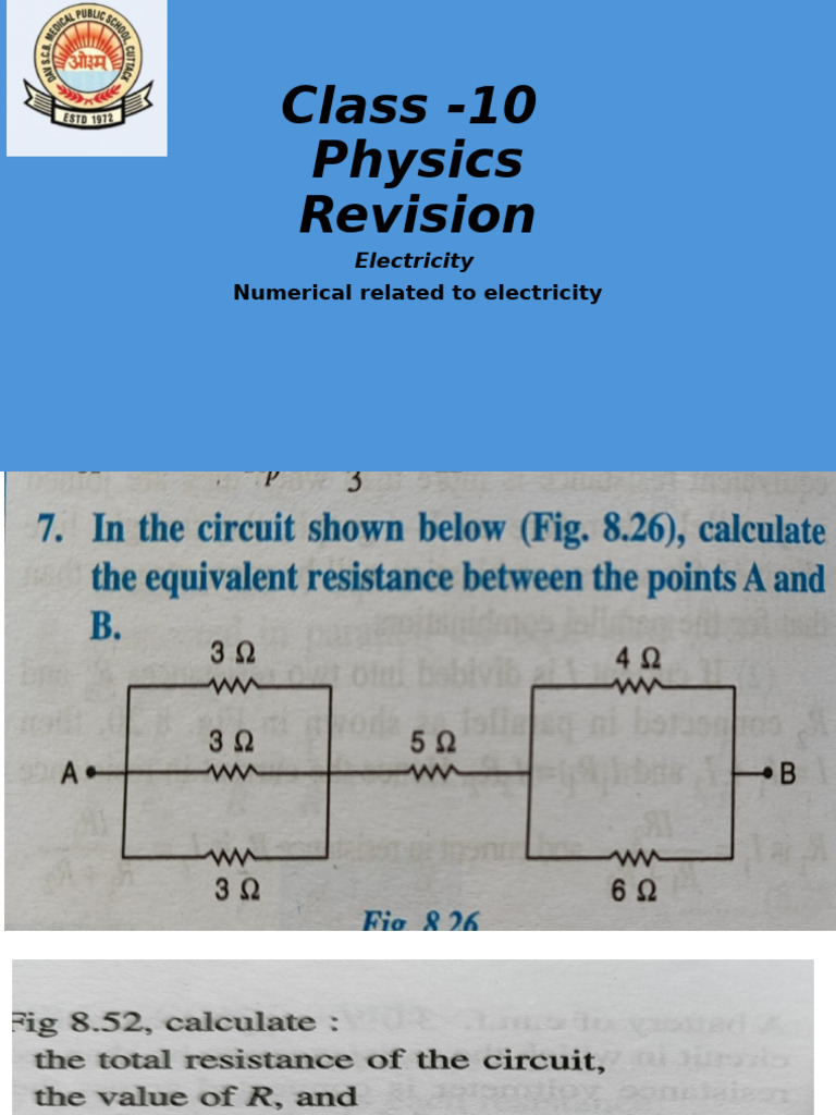 Electricity Numerical PDF | PDF