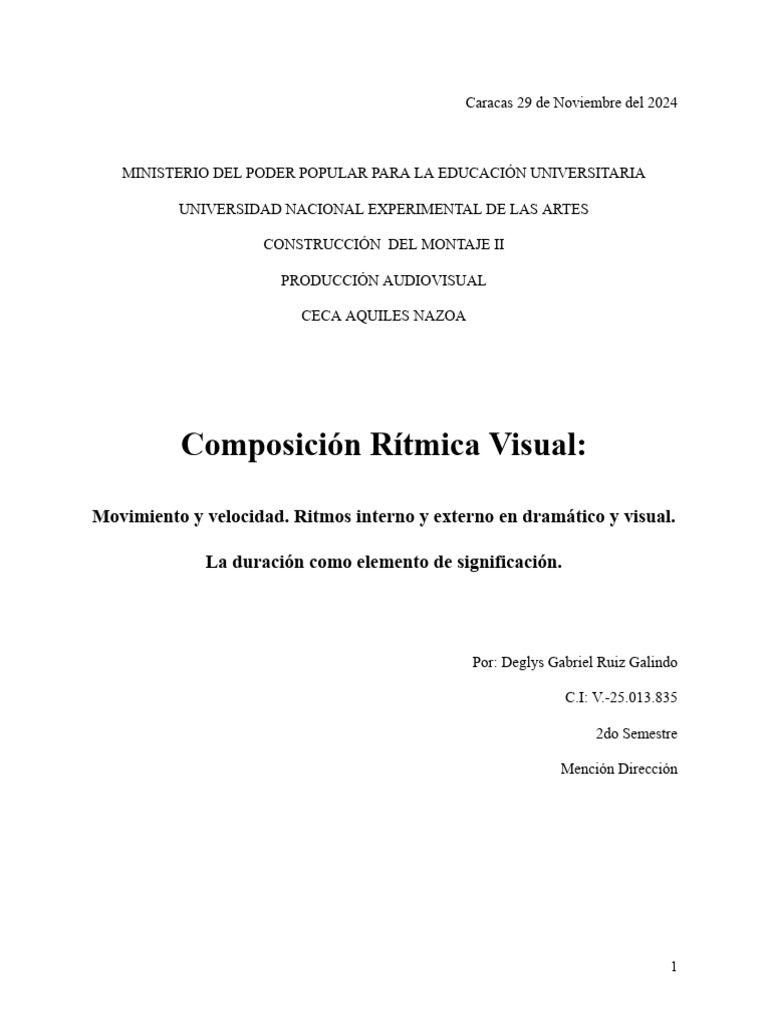 Composición Rítmica Visual | PDF | Ritmo | Las emociones