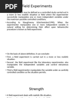 Lab vs Field Experiments Explained | PDF | Experiment | Validity ...