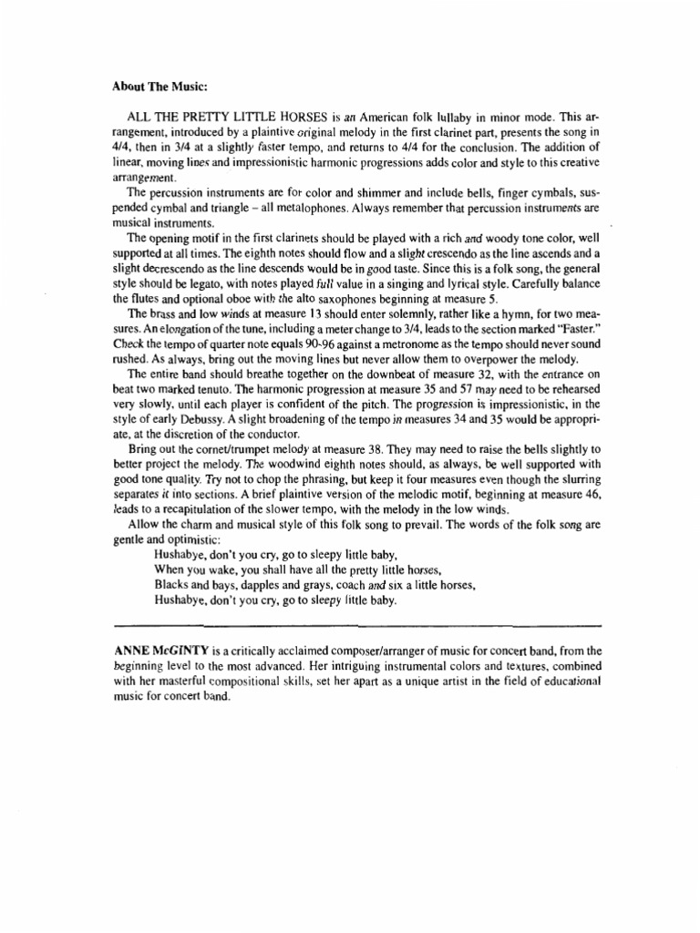 All The Pretty Little Horses (WW) PDF