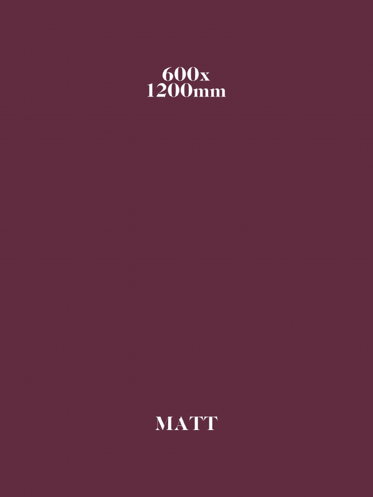 600x1200mm Matt Collection | PDF