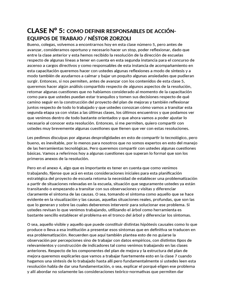 Como Definir Responsables de Acción-Equipos de Trabajo - Néstor Zorzoli ...