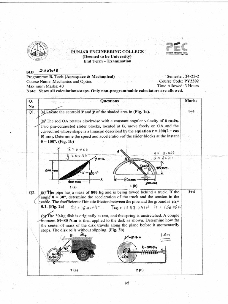 Physics End Sem | PDF