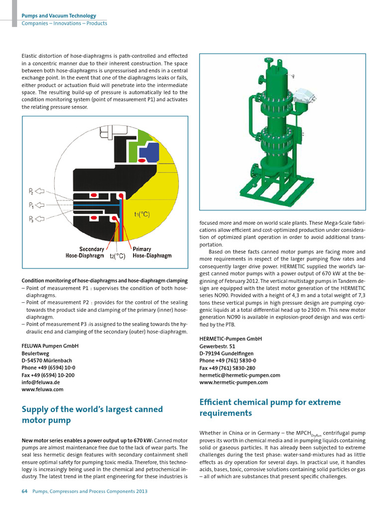 04 13 Pumps Efficient Chemical Pump | PDF | Pump | Bearing (Mechanical)
