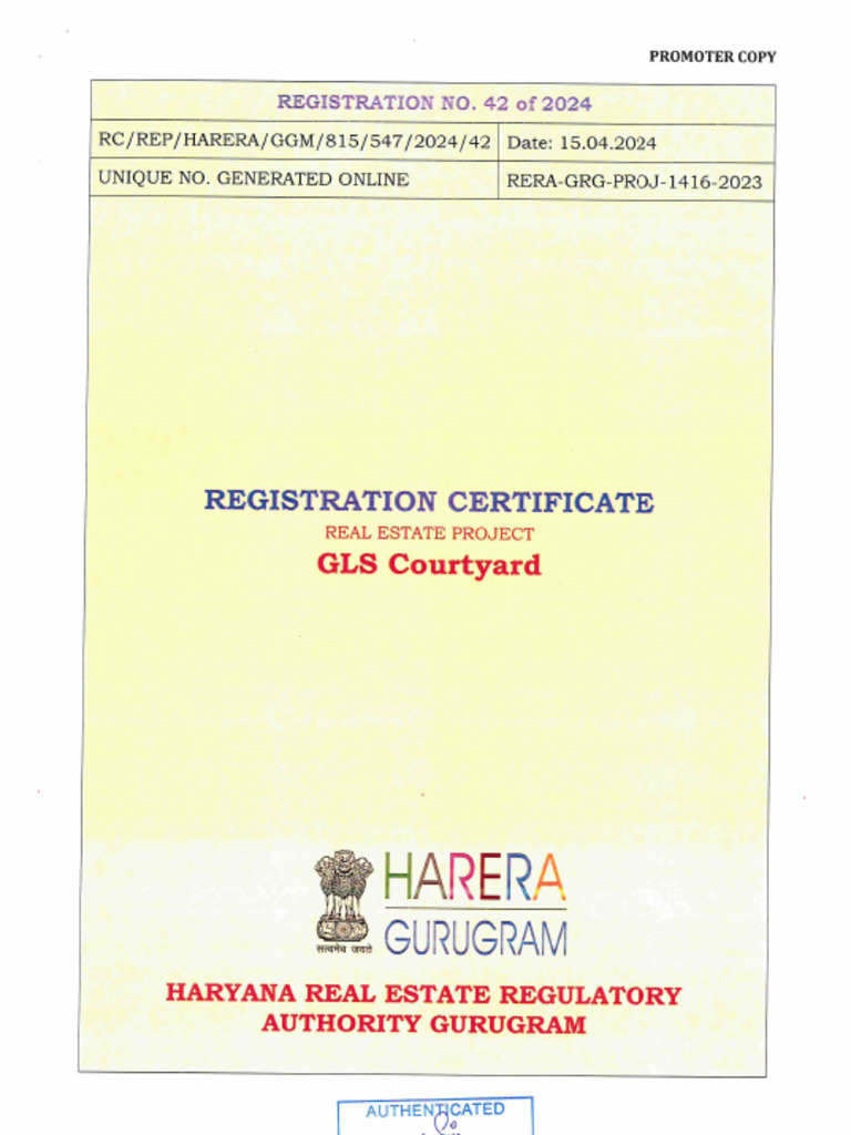 Rera 95 Revised | PDF