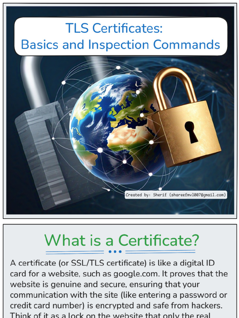 Tls Certificate Explained | PDF