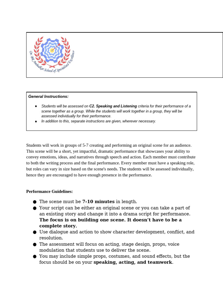 English G12 - IA2 - For Students (Ashoka) | PDF | Learning | Communication