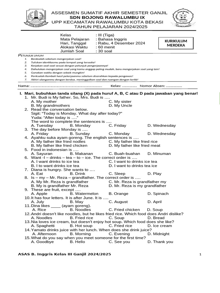 Kelas 3 Pdf Foods Cuisine