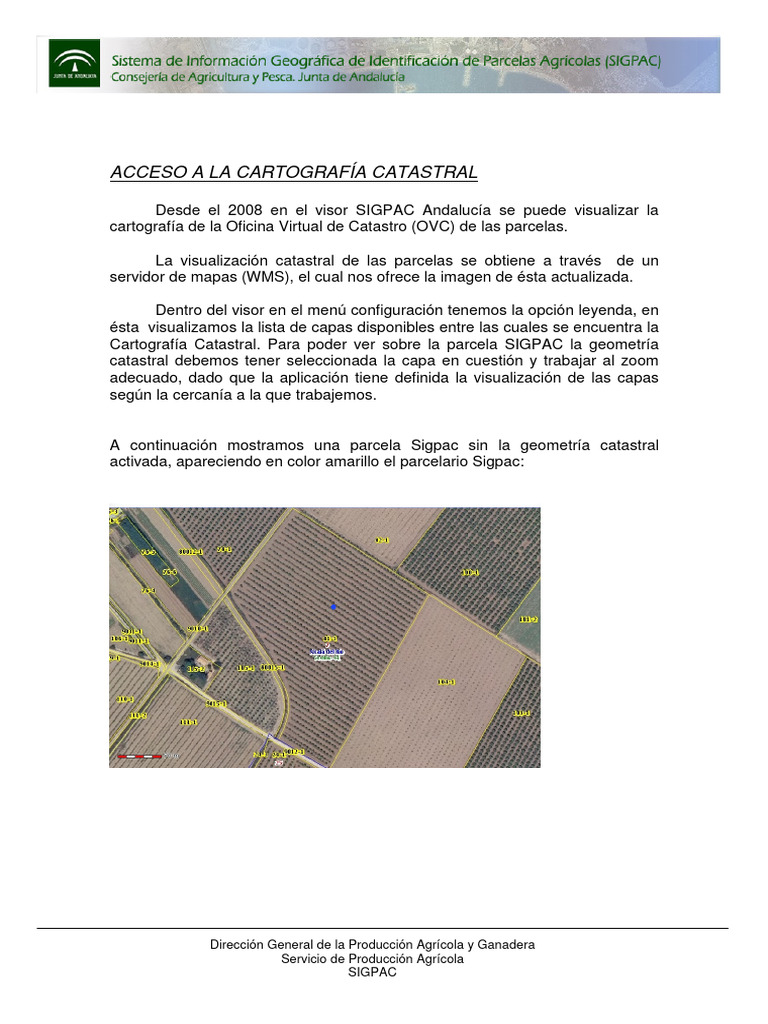 Visualización Catastral en SIGPAC Andalucía | PDF